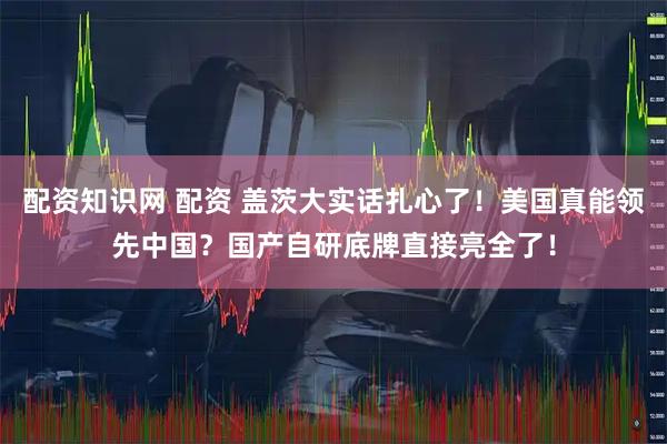 配资知识网 配资 盖茨大实话扎心了！美国真能领先中国？国产自研底牌直接亮全了！